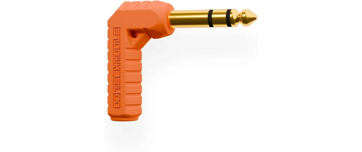DJTechTools DJ Techtools Chroma Jacks – Adapterkabel – 3,5 mm auf 6,3 mm (gewinkelt) – Orange