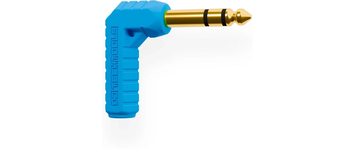 DJTechTools DJ Techtools Chroma Jacks – Adapterkabel – 3,5 mm Klinke auf 6,3 mm Klinke – Blau