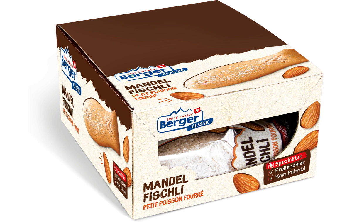 Berger Mandelfischli Guetzli – 12 × 74 g