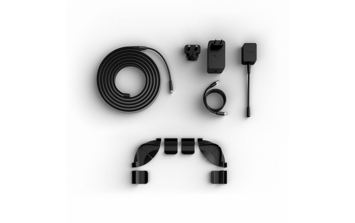 Philips by Signify Philips Hue Play Gradient Lightstrip Pro TV-Hintergrundbeleuchtungs-Set – RGBIC, Dimmbar – für 85" Fernseher – Schwarz