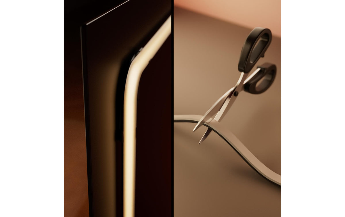 Philips by Signify Philips Hue Halterung – für Philips Hue Play Gradient Lightstrip Pro – 1 Stk., Schwarz, Silikon