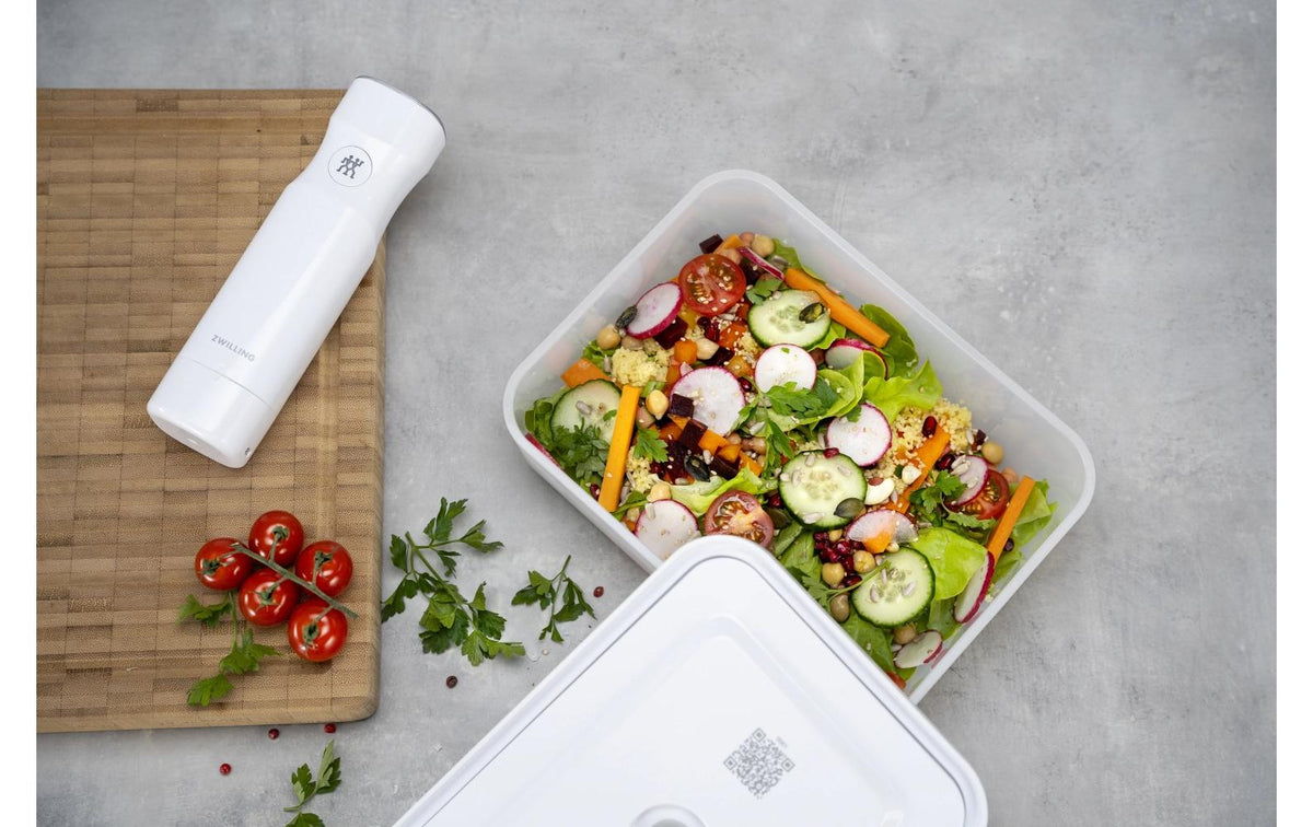 ZWILLING Lunchbox 1,6 l, 21,7 × 14,6 × 9,1 cm, Kunststoff, transparent/grau