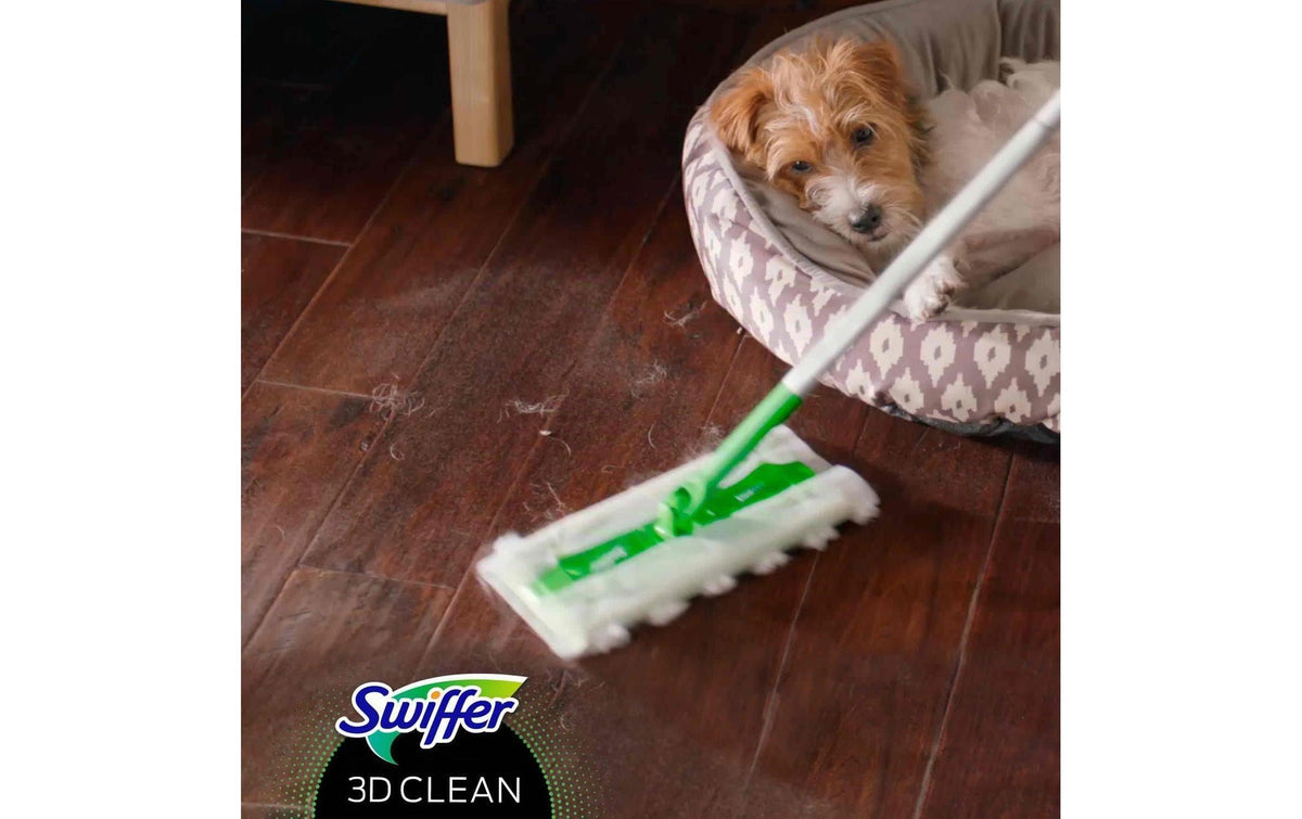 Swiffer Bodentücher Dry 3D – Polyester – 12,4 × 15,5 cm – Weiss – 7 Stk.