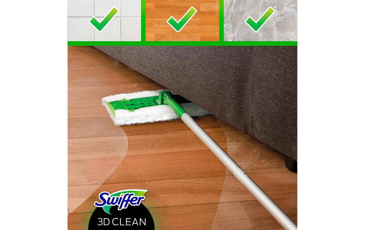 Swiffer Bodentücher Dry 3D – Polyester – 12,4 × 15,5 cm – Weiss – 7 Stk.