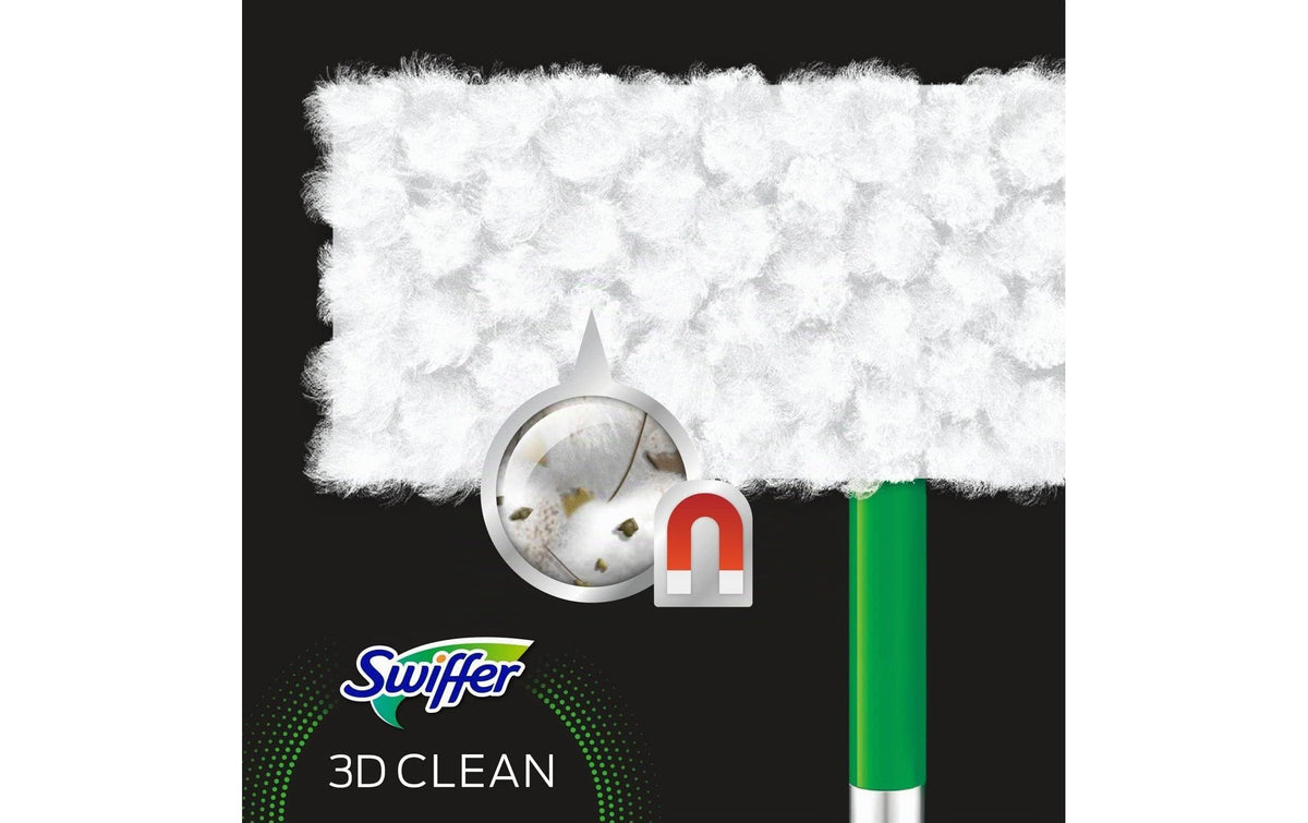 Swiffer Bodentücher Dry 3D – Polyester – 12,4 × 15,5 cm – Weiss – 7 Stk.
