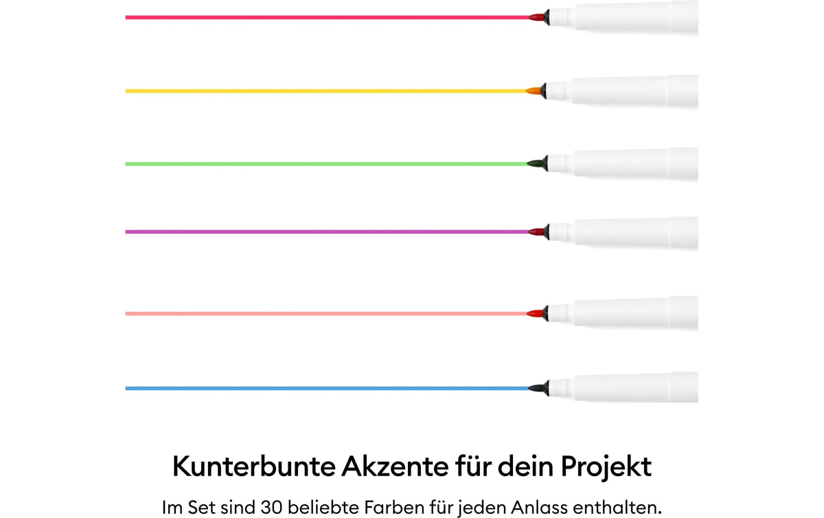 Cricut Infusible Ink Ultimate Filzstifte – 1 mm, 30er Set, für Explore Air 2, Maker, Maker 3