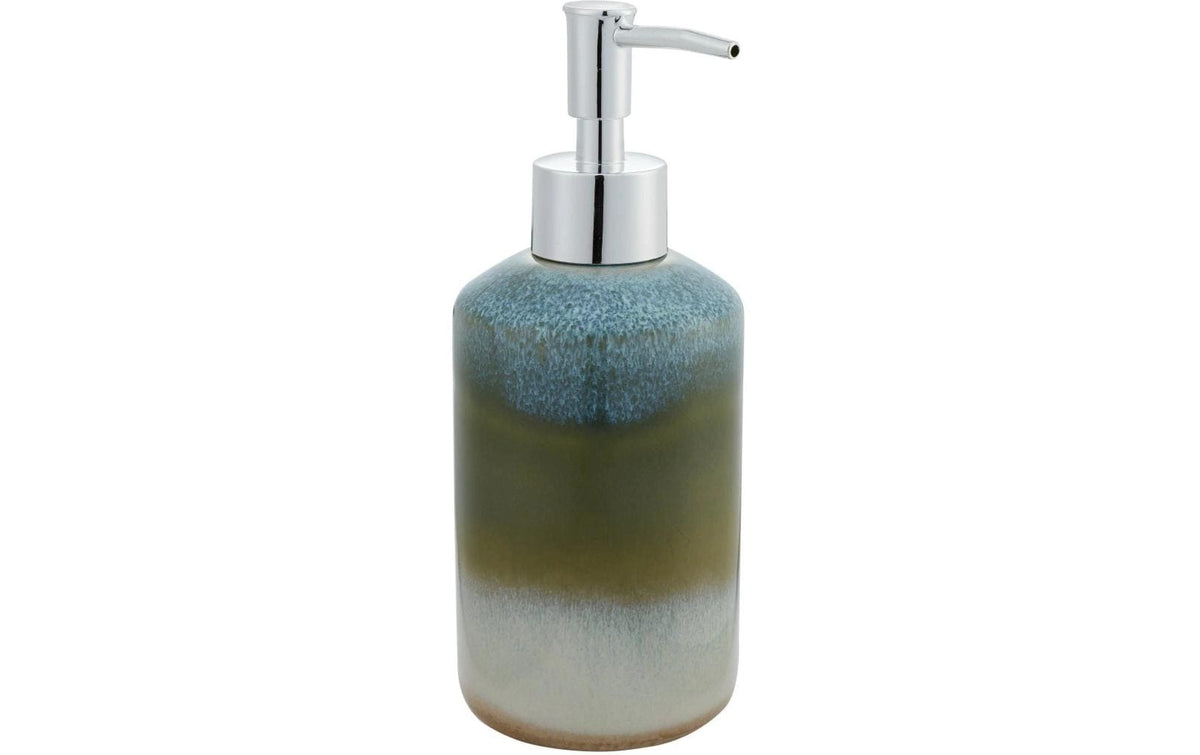 Diaqua Ruen Seifenspender – Keramik, Kunststoff, Braun/Aqua, 300 ml