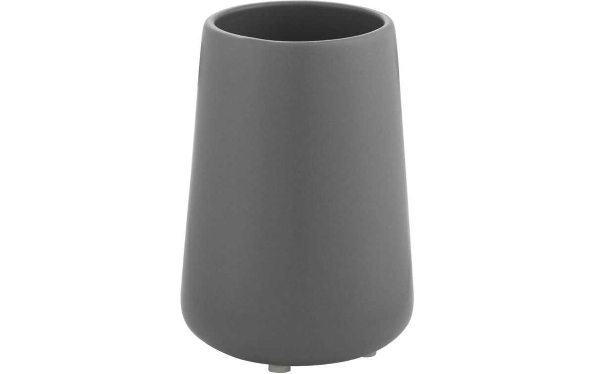 Diaqua Zahnputzbecher Yuma – Ø8,2×11,8 cm, Keramik, Anthrazit matt