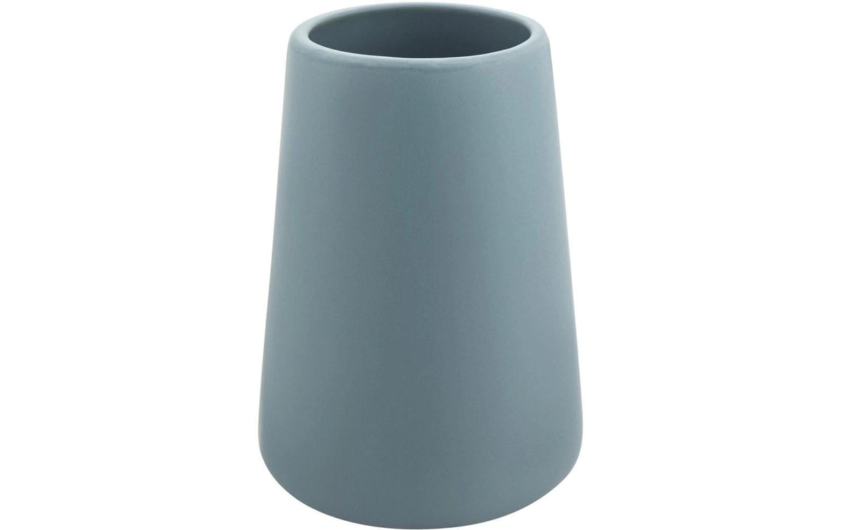 Diaqua Zahnputzbecher Yuma – Keramik, Ø8,2×11,8 cm, Blau matt