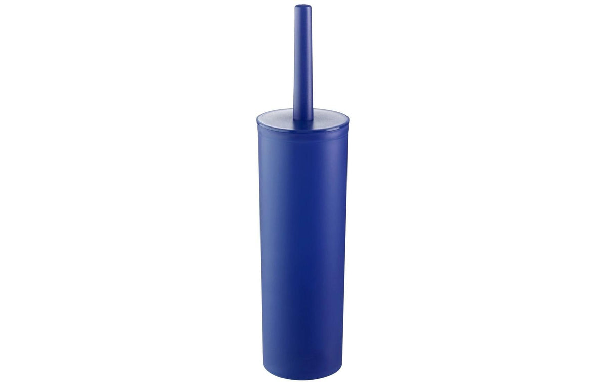 Diaqua WC-Bürstenset – Polypropylen, Blau, Transparent, mit Deckel, Kopf austauschbar, H 38,5 cm, Ø 9,5 cm