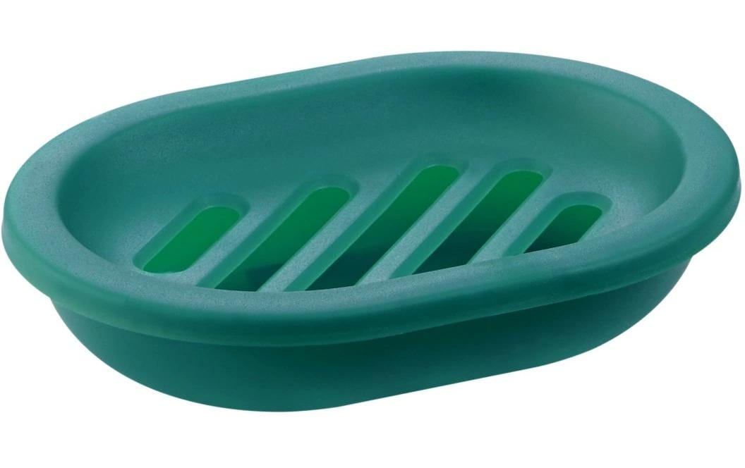 Diaqua Seifenschale Trend Frosted – 13,5×10×3 cm, Kunststoff, Smaragdgrün