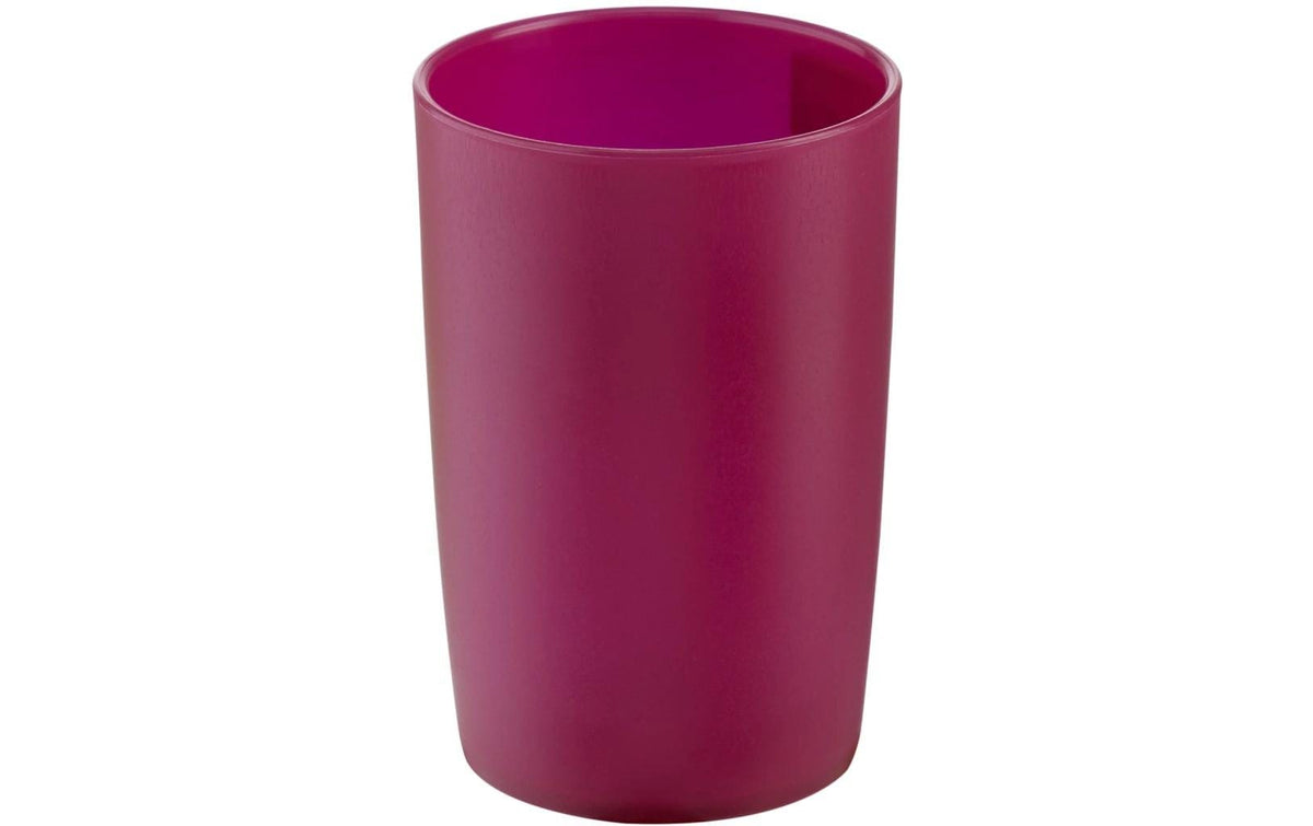 Diaqua Zahnputzbecher Trend Frosted – Ø7×10 cm, Polypropylen (PP), Kirschrot