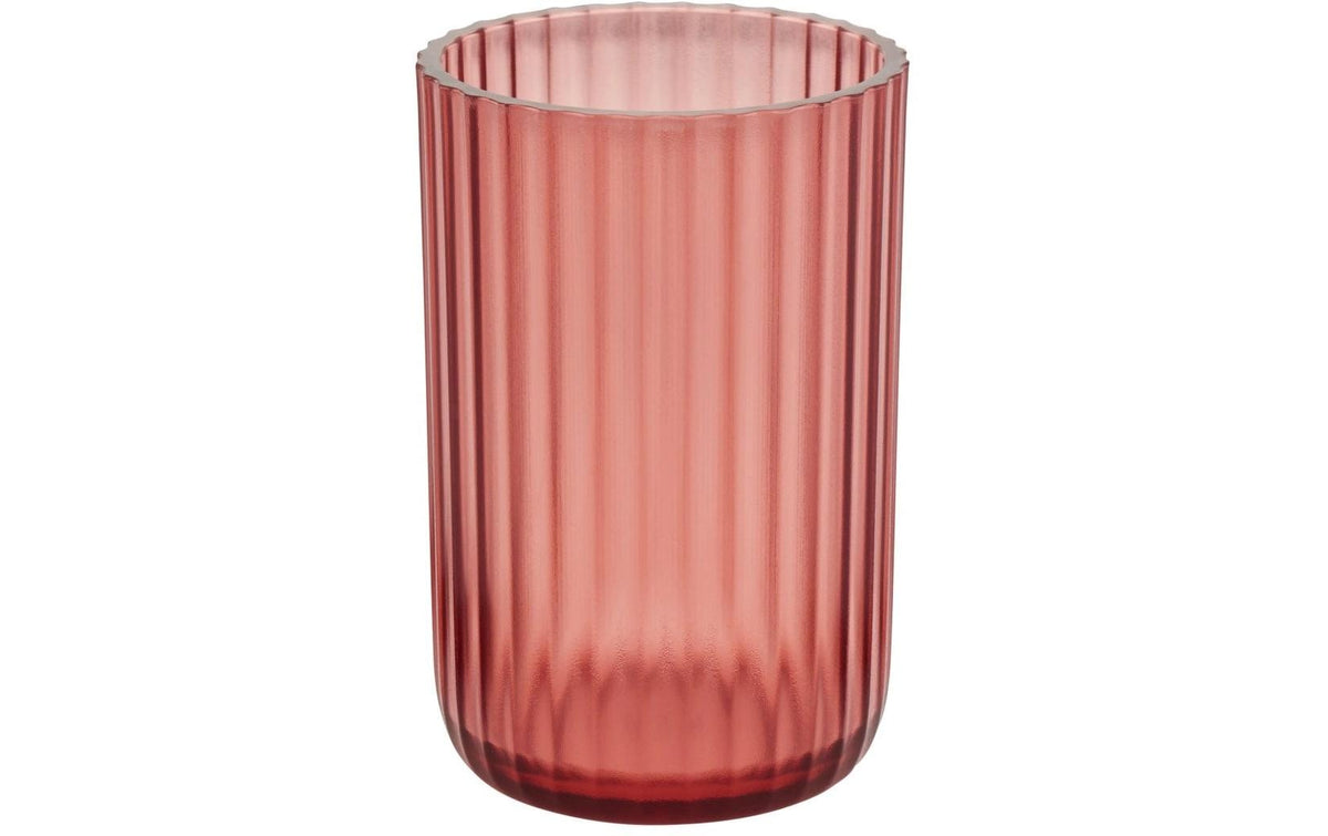 Diaqua Zahnputzbecher Priscilla – Kunststoff, Ø7×12 cm, Rot