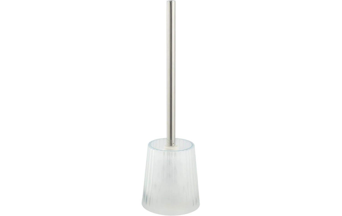 Diaqua Priscilla – WC-Bürstenset – Kunststoff, Metall chrom, transparent, H 38 cm, Ø 11 cm