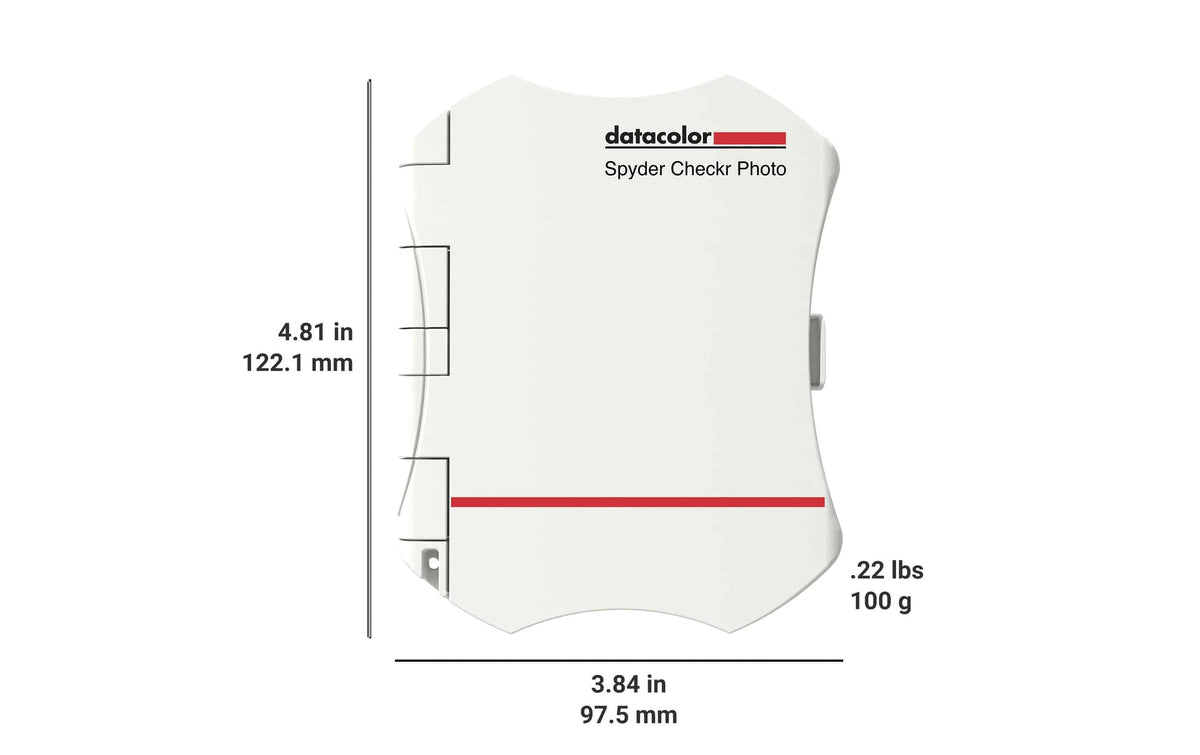 Datacolor Spyder Checkr Photo Farbtafel – für Kamera – 90 × 14 × 116 mm