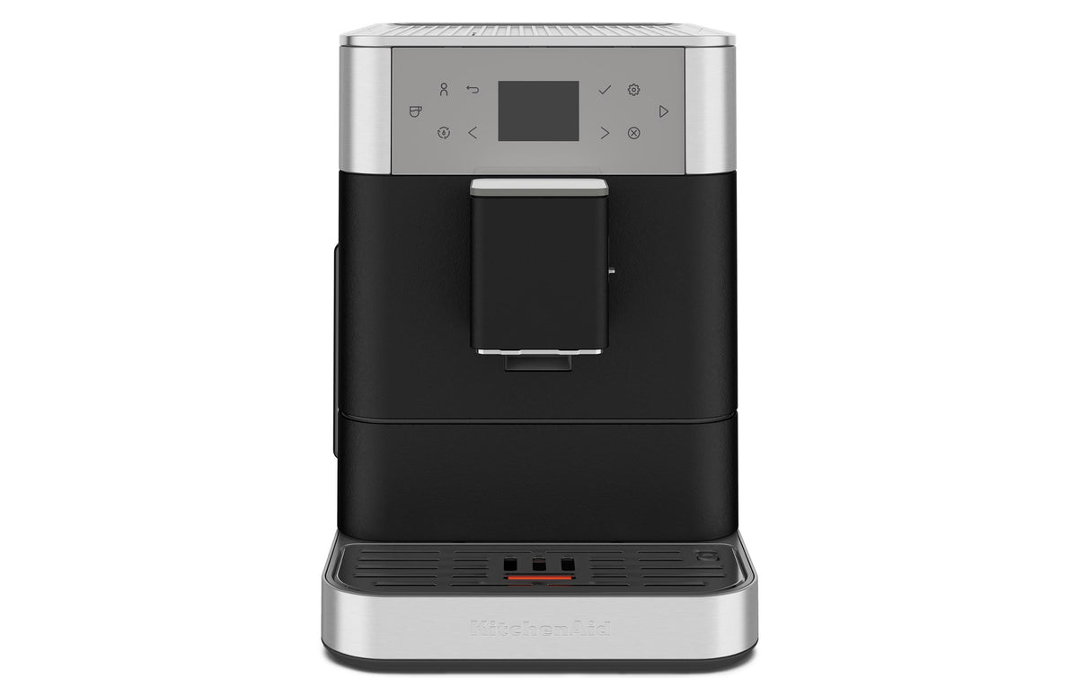 KitchenAid KF6 Kaffeevollautomat – 2,2 l, 250 g Bohnenbehälter, Milchschaumdüse, schwarz