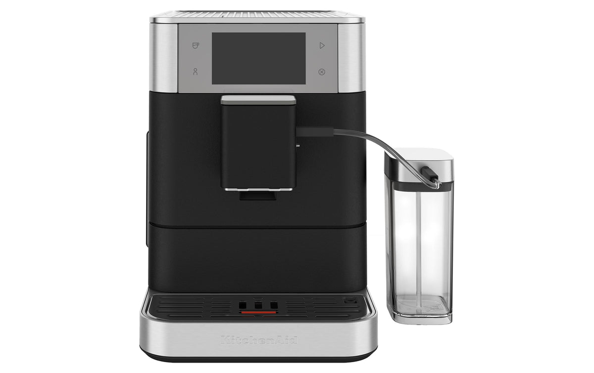 KitchenAid KF8 Kaffeevollautomat – 2,2 l, 250 g Bohnenbehälter, Milchschaumdüse, schwarz