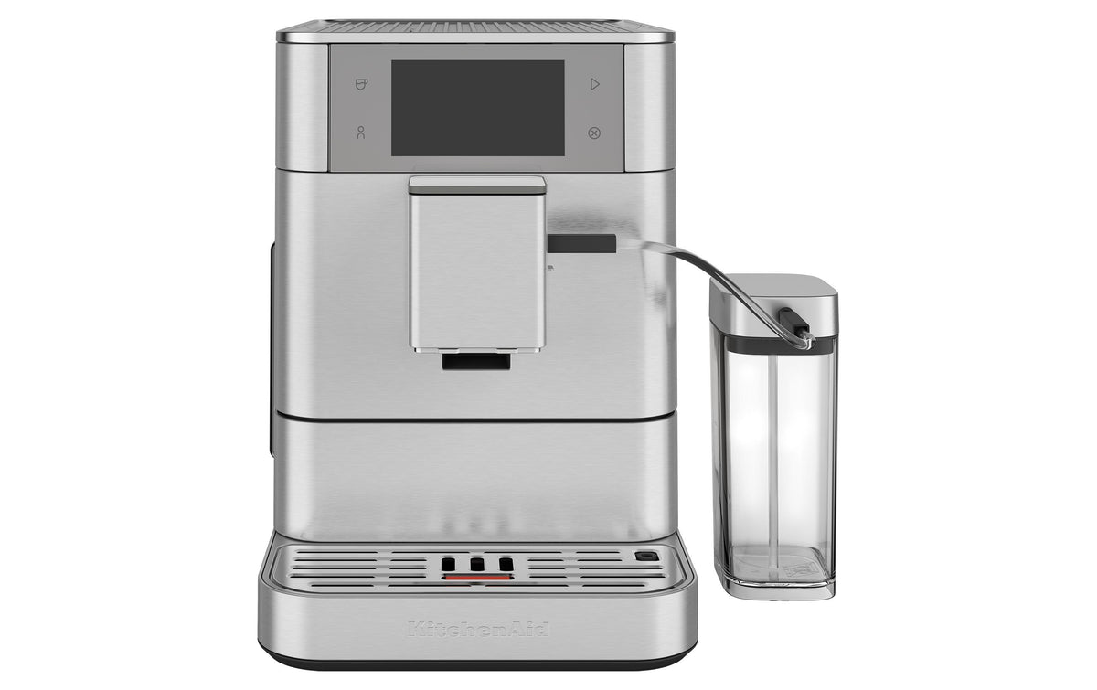 KitchenAid KF8 Kaffeevollautomat – 2,2 l, 250 g Bohnenbehälter, Milchaufschäumer, Edelstahl