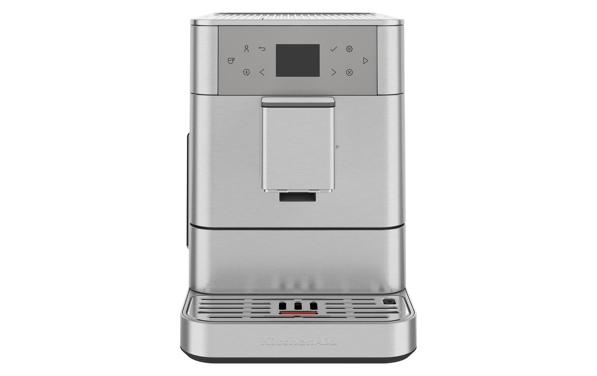 KitchenAid KF6 Kaffeevollautomat – 2,2 l, 250 g Bohnenbehälter, Milchschaumdüse, Edelstahl