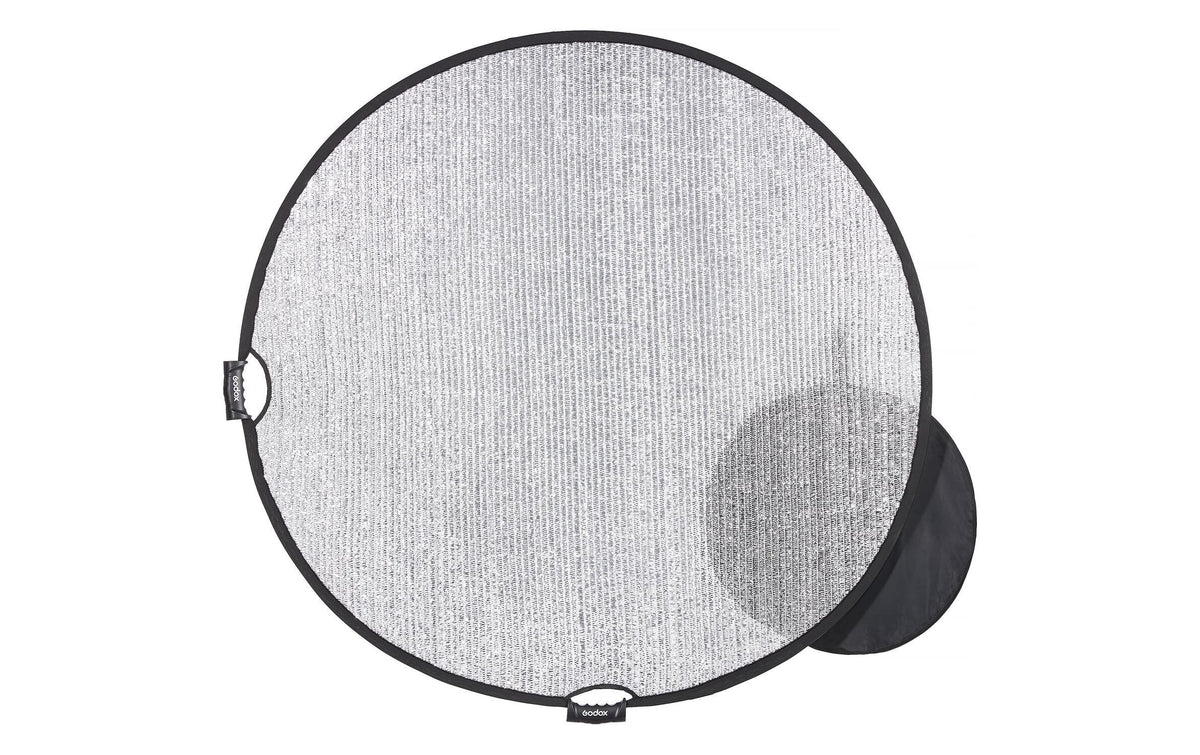 Godox W-RFT130 Reflektor – faltbar, 130 cm – für Godox Boom-Arme (LSA-15/LSA-16) – Silber