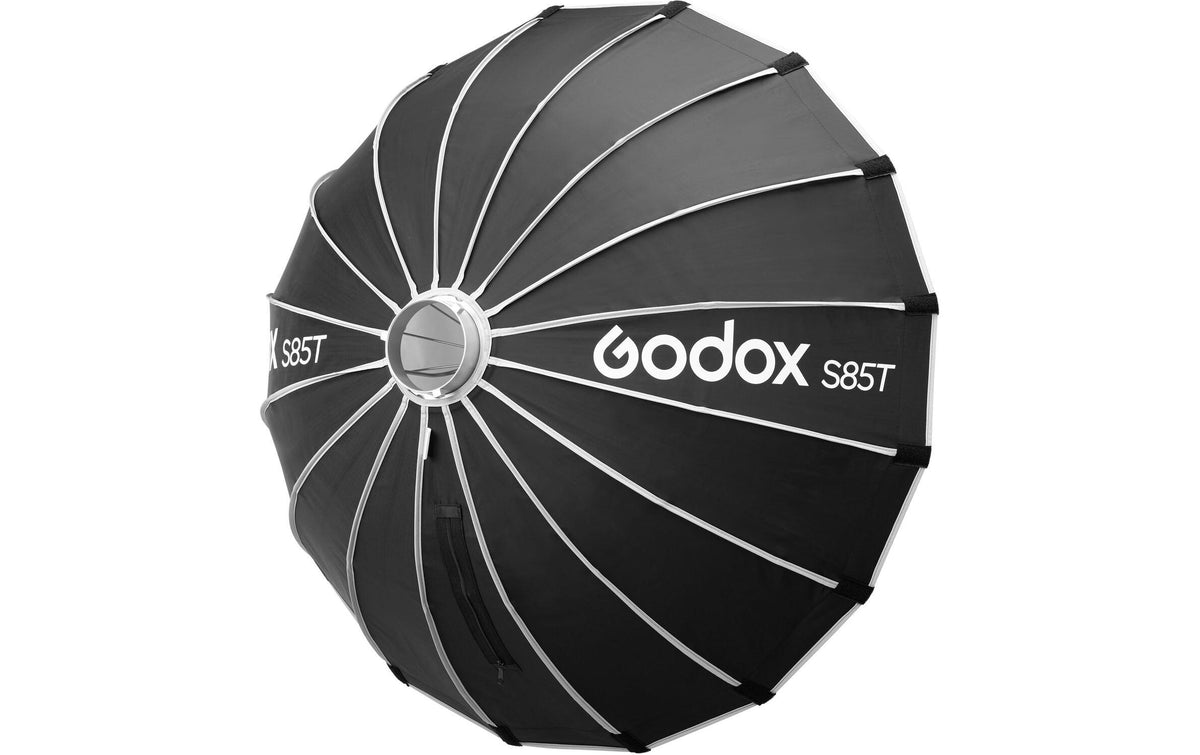 Godox S85T Softbox Oktagon 85 cm – für Bowens S-Mount – Schwarz/Silber