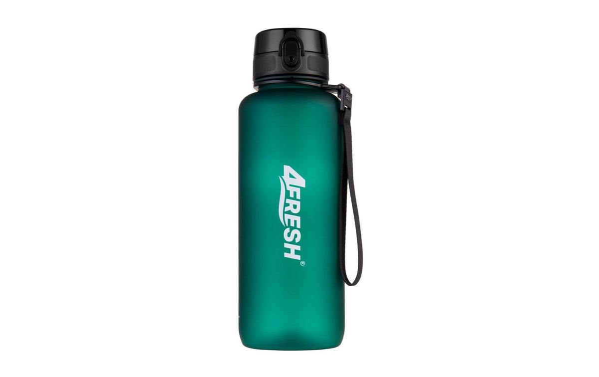 4fresh Trinkflasche 1,5 l – Tritan, Klappdeckel, Dunkelgrün