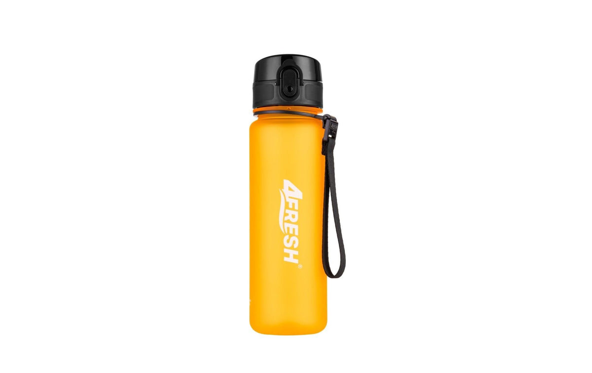 4Fresh Colourful Frosted Trinkflasche 500 ml – Tritan, Klappdeckel, Orange