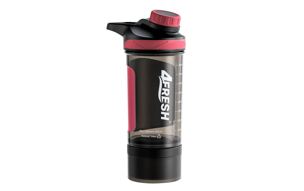4Fresh Shaker 500 ml – Tritan, Schraubdeckel, Rot