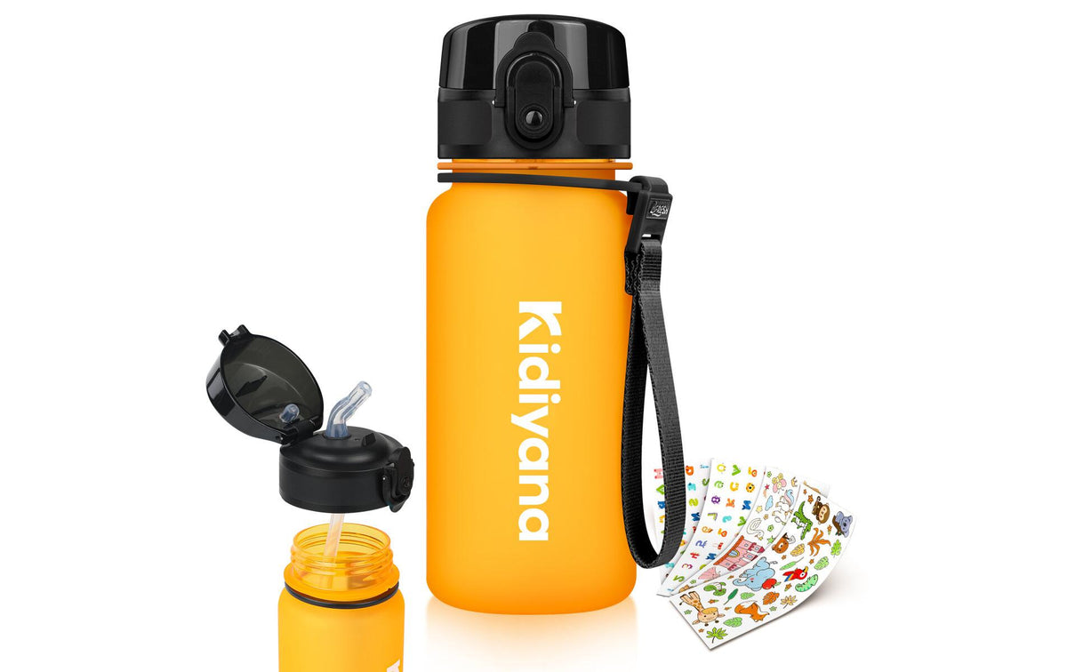 4Fresh Colourful Frosted Kindertrinkflasche 350 ml – BPA-frei, Tritan, Klappdeckel