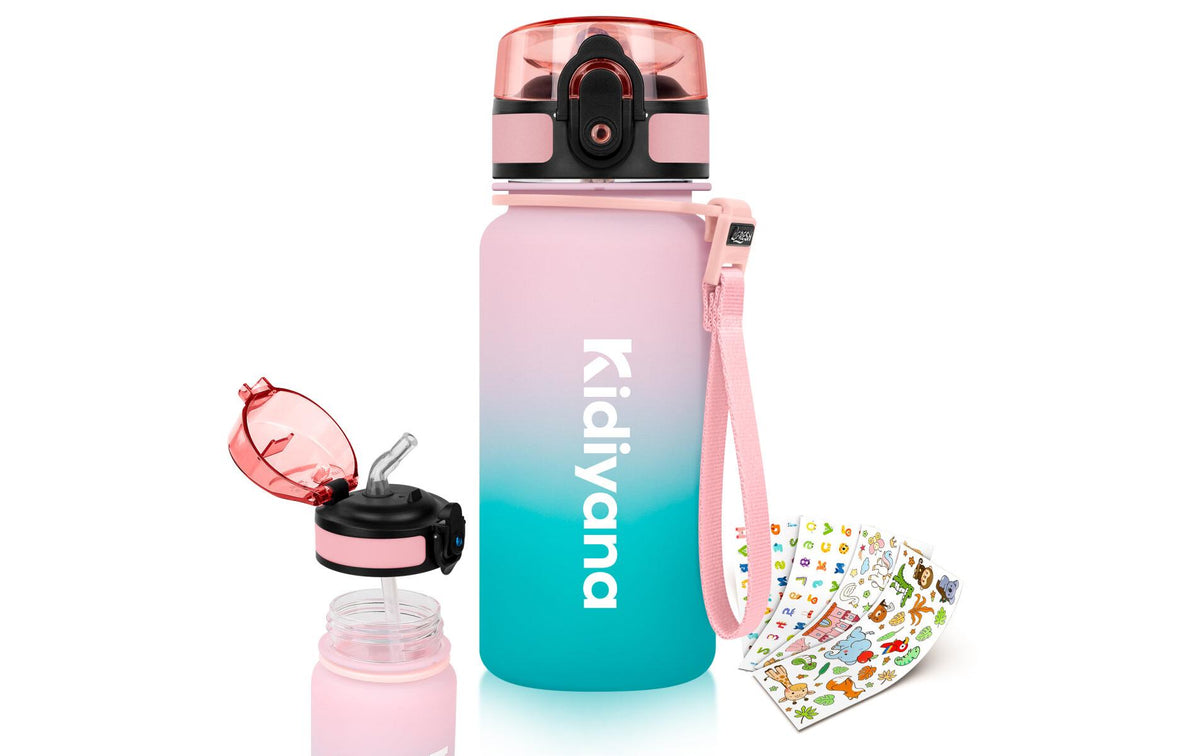 4Fresh Kindertrinkflasche 350 ml – BPA-frei, Tritan, Bunter Farbverlauf