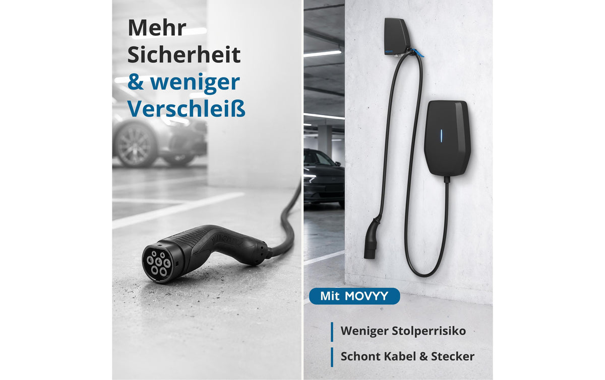 Movyy Up Kabelhalter – für Typ 2 Ladekabel bis 22 kW