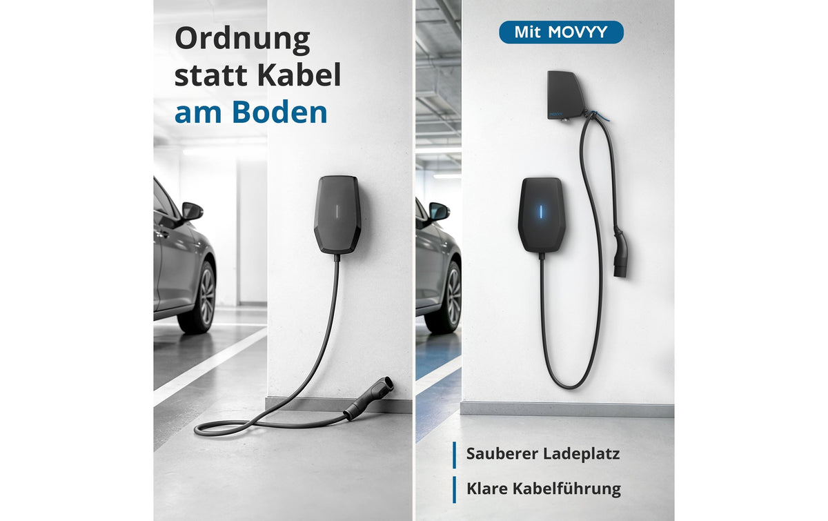 Movyy Up Kabelhalter – für Typ 2 Ladekabel bis 22 kW