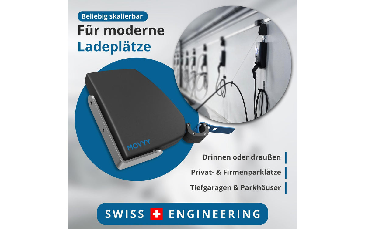 Movyy Up Kabelhalter – für Typ 2 Ladekabel bis 22 kW