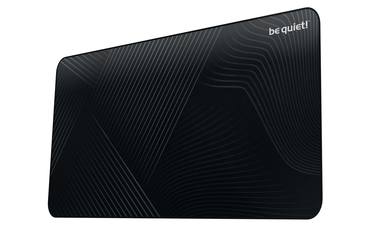 be quiet! be quiet Mousepad XL – Gaming-Mauspad – 900 × 500 mm, Stoff, Gummi, Schwarz