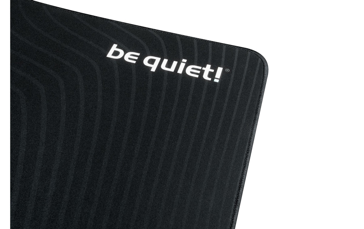 be quiet! be quiet Mousepad XL – Gaming-Mauspad – 900 × 500 mm, Stoff, Gummi, Schwarz