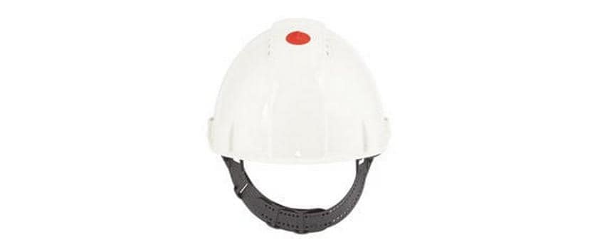3M Schutzhelm – Weiss, 53–62 cm, Kunststoff, Polyester, mit Kunststoffband