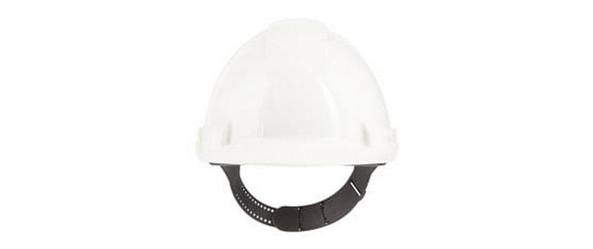 3M Schutzhelm – Weiss, 53–62 cm, Kunststoff, Polyester, mit Kunststoffband
