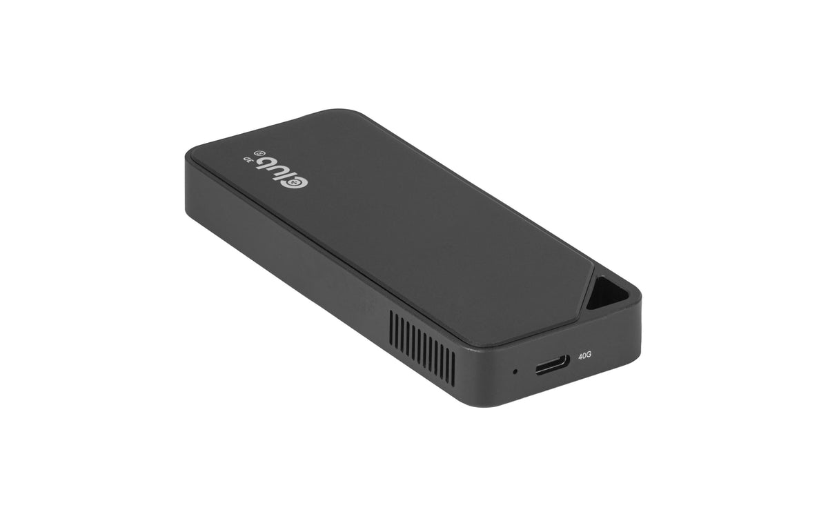 CLUB3D Club 3D CAC-2510 – 1-Bay M.2 SSD-Gehäuse – USB4 40 Gbit/s, für M.2 NVMe (PCIe)