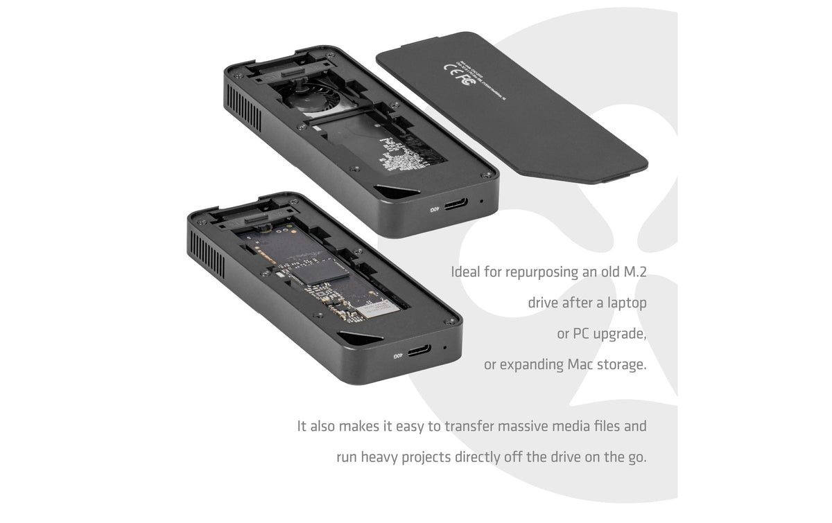 CLUB3D Club 3D CAC-2510 – 1-Bay M.2 SSD-Gehäuse – USB4 40 Gbit/s, für M.2 NVMe (PCIe)
