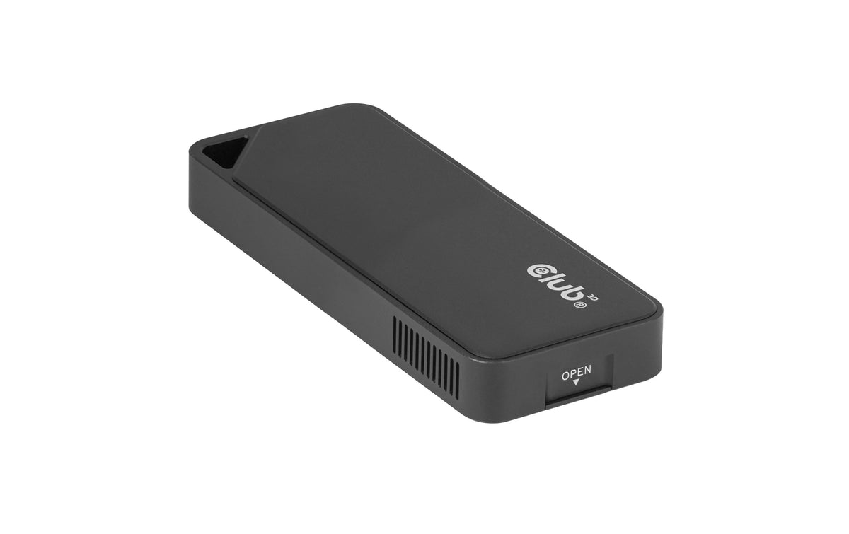 CLUB3D Club 3D CAC-2510 – 1-Bay M.2 SSD-Gehäuse – USB4 40 Gbit/s, für M.2 NVMe (PCIe)