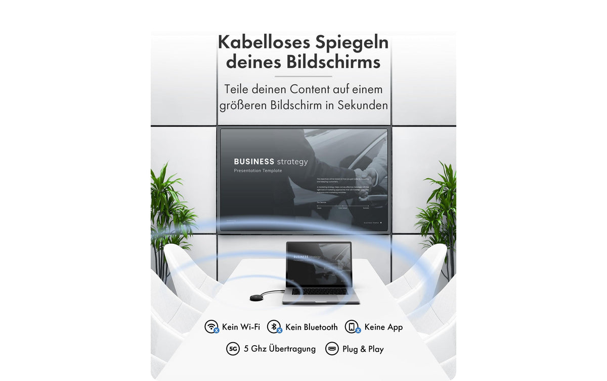 RaidSonic IB-WL101 Adapter USB-C zu HDMI – 100 W PD, für Notebook, Smartphone, Fernseher – Schwarz
