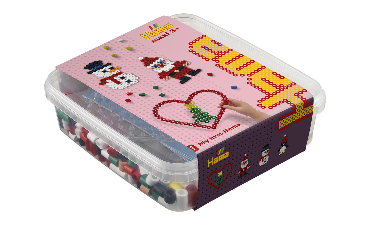 Hama Bügelperlen-Set Jumbo – Weihnachten, Herz – ab 3 Jahren