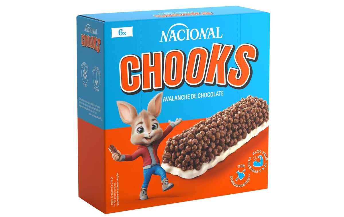 Nacional Chooks Schokoladenriegel – Kakao – 120 g