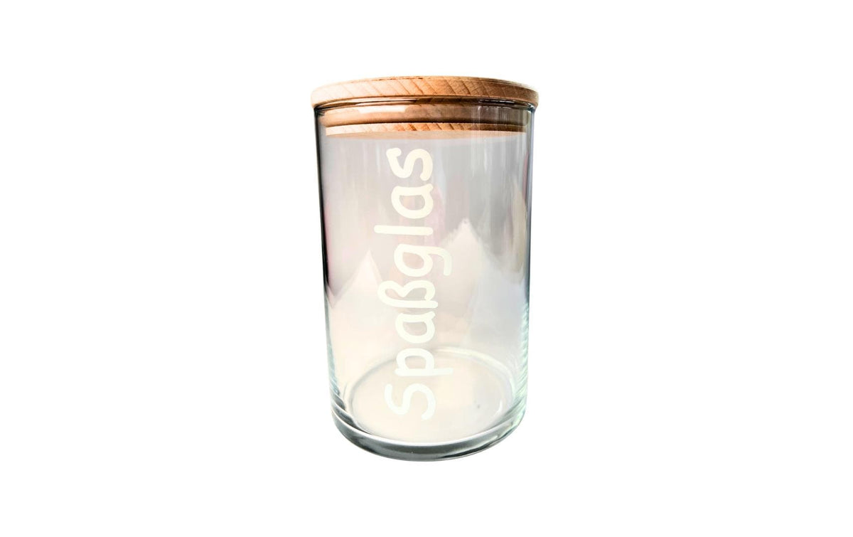 Wunderle Vorratsdose 880 ml, Ø 10,5 × 15 cm, Glas, Braun/Transparent