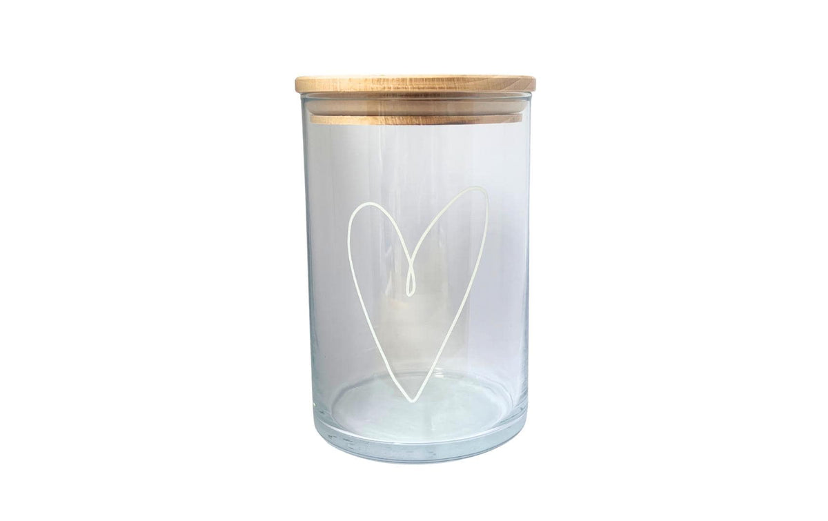 Wunderle Vorratsdose 880 ml, Ø 10,5 × 15 cm, Glas, Braun/Transparent