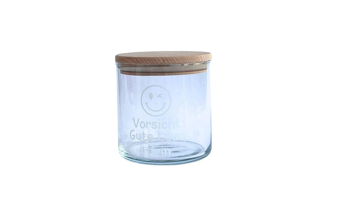 Wunderle Vorratsdose 530 ml, Ø 10,5 × 10,7 cm, Glas, Braun