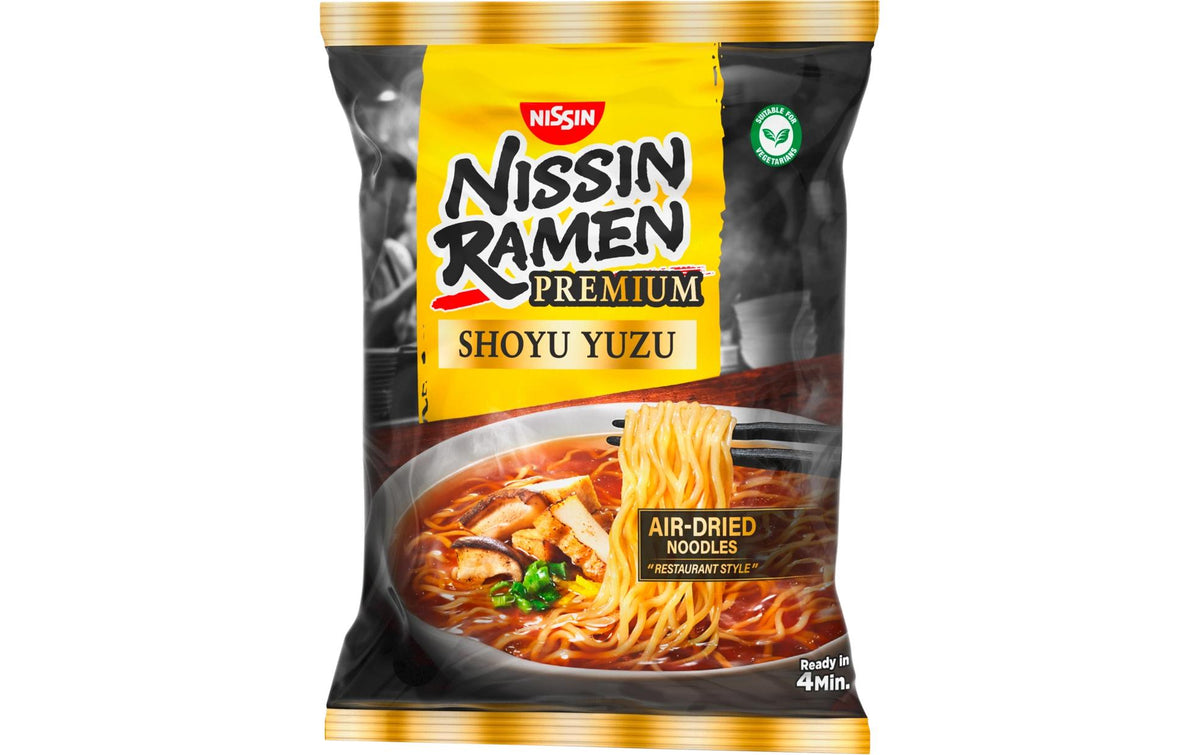 Nissin food Nissin Instantnudeln Shoyu & Yuzu, vegetarisch – 93 g