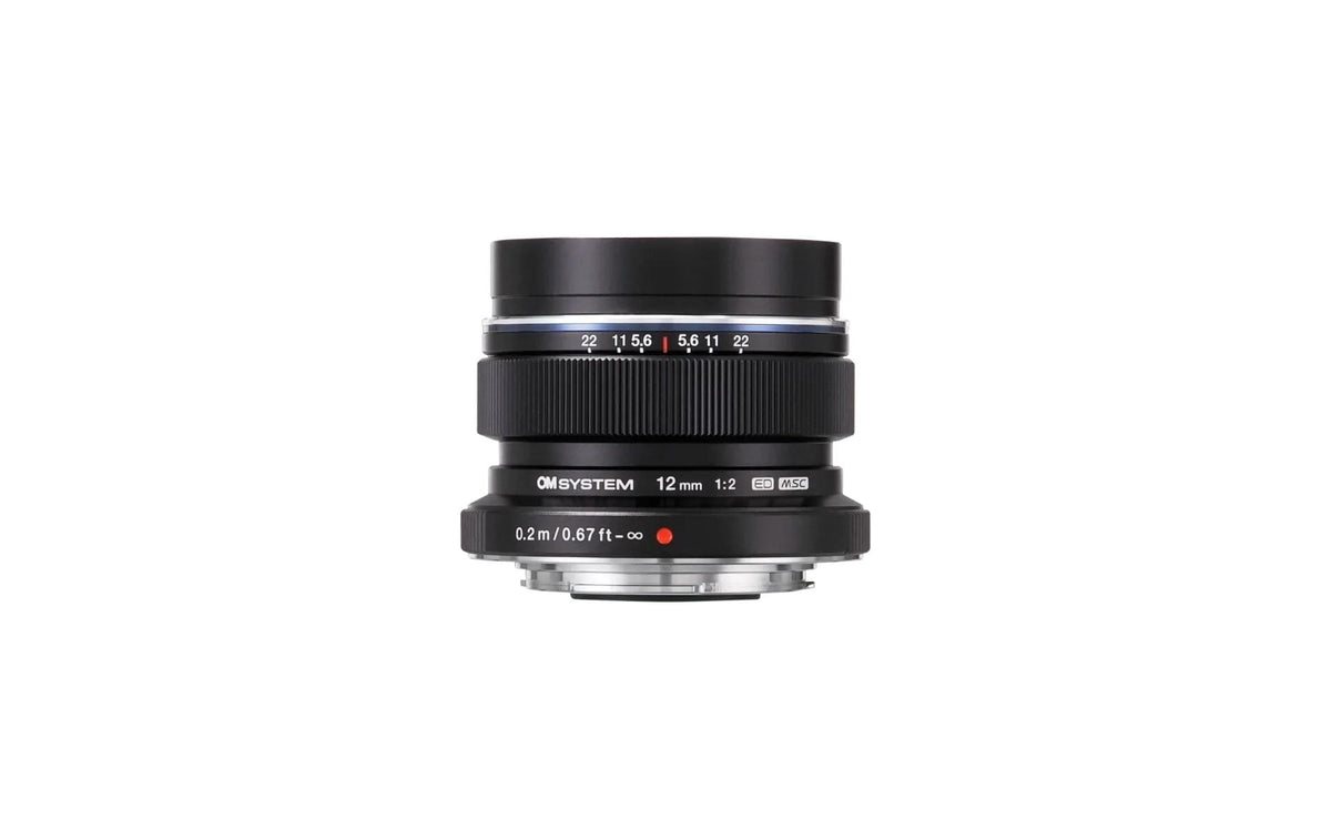 OM SYSTEM DIGITAL ED 12mm F2.0 Weitwinkel-Objektiv – MFT – 46 mm Filter
