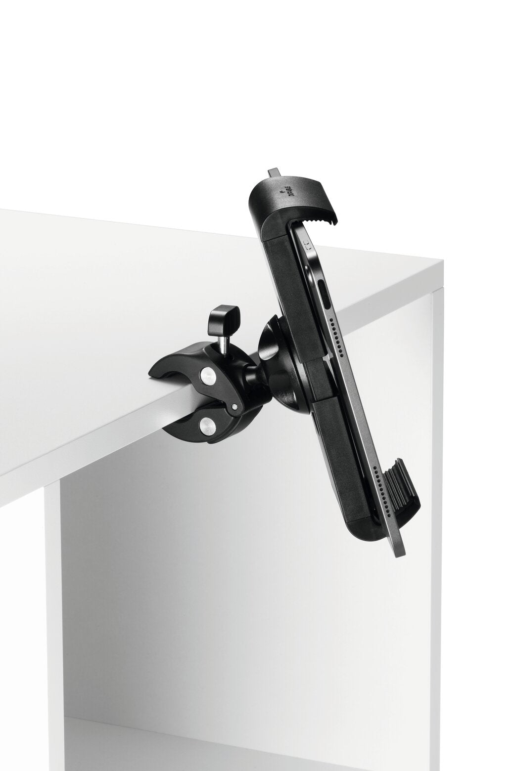 Durable Tablet-Tischhalterung – für 7,0–13,0″, verstellbar 160–275 mm, 360° drehbar – Schwarz