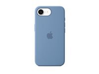 Apple Backcover – für Apple iPhone 16e, Mikrofaser+Silikon, Winterblau